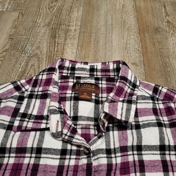 Lincoln Outfitters Long Sleeved Flannel Button Up Shirt Women's Size XL - Picture 3 of 7